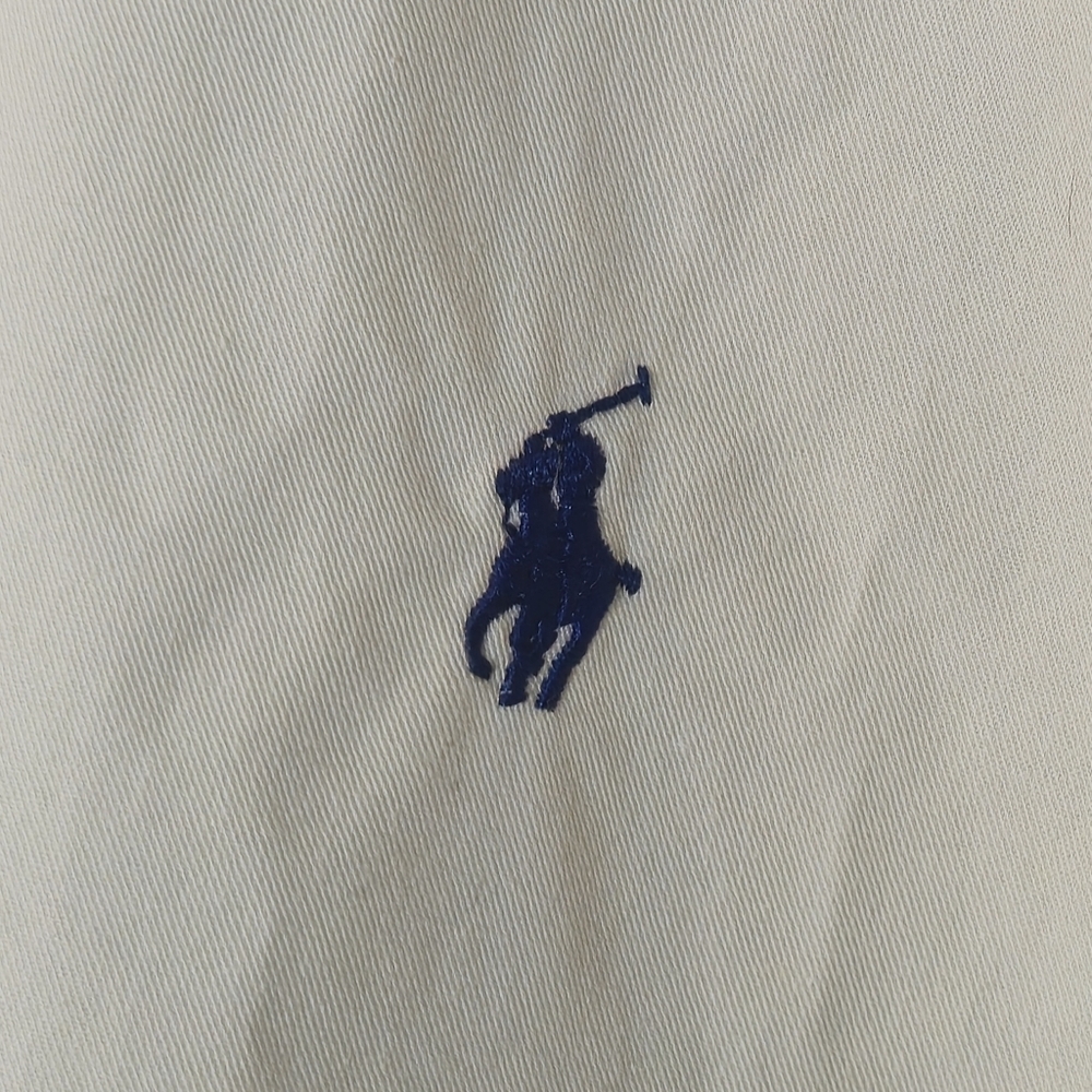 Polo Ralph Lauren XXL Beige Oxford Shirt Made In Canada 90s Vintage - Picture 5 of 12